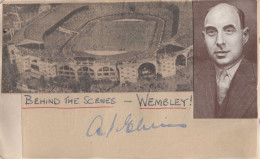 Arthur Elvin MBE Sports Wembley Stadium Owner Hand Signed Autograph - Sportifs