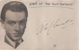 John Clements Film Actor Of The Four Feathers Hand Signed Autograph - Acteurs & Toneelspelers