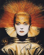 Toyah Wilcox Stunning Metropolis Painting 10x8 Hand Signed Photo - Cantantes Y Musicos