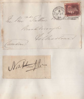 Sevenoaks 1986 Postmark Reverend Priest & Autograph - Acteurs & Comédiens