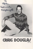 Craig Douglas Only Sixteen Pop Singer Hand Signed Photo - Actors & Comedians