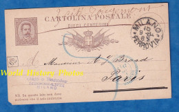 CPA De 1884 - MILANO - Gajo E Bannier , Negozianti - Envoi à A. J. BROAD à Paris - Signature & Cachet - Milano