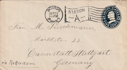 Etats-Unis - LETTRE : Entiers Postaux - De Boston Le 20/09/1914 Pour L'Allemagne - Cartas & Documentos