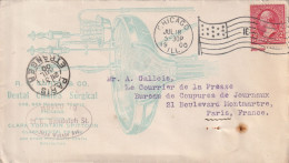 Etats-Unis - LETTRE Publicitaire (Dentaire) - De Chicago Le 18/07/1900 Pour Paris - Cartas & Documentos