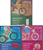 Israel 2686-2688 Mit Tab (kompl.Ausg.) Postfrisch 2019 Fahrradfahren - Unused Stamps (with Tabs)