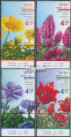 Israel 2609-2612 Mit Tab (kompl.Ausg.) Postfrisch 2018 Frühlingsblumen - Ongebruikt (met Tabs)