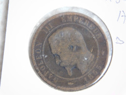 France 10 Centimes 1855 A Chien (264) - 10 Centimes