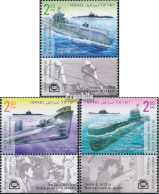 Israel 2594A-2596A Mit Tab (kompl.Ausg.) Postfrisch 2017 Unterseeboote - Unused Stamps (with Tabs)