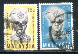 MALAISIE- Y&T N°33 Et 34- Oblitérés - Malaysia (1964-...)