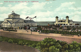 GREAT YARMOUTH, NORFOLK, WINTER GARDENS, ARCHITECTURE, FLAG, PARK, ENGLAND, UNITED KINGDOM, POSTCARD - Great Yarmouth