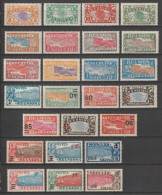 REUNION - 1922/1927 - ANNEES COMPLETES  YVERT N° 84/108 **/*  MNH/MLH - COTE = 120 EUR. - - Neufs