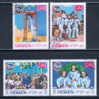 Yemen (Kingdom) 1969 Mi# 781-784 A Used - First Manned Moon Landing: Apollo 11 (I) / Space - Yemen