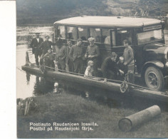 Postiauto Raudanjoen Lossila  -  RAUDANJOKI FÄRJA - Wonderful CRYSTAL Clear Photo-POSTCARD - Unused - Finlandia