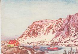 Greenland Postcard Sisimiut - Holsteinsborg Ca Aasiaat 07.09.1992 (KG152) - Estaciones Científicas Y Estaciones Del Ártico A La Deriva