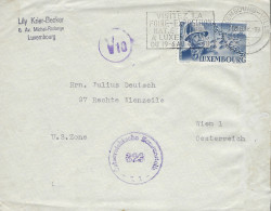 Luxembourg - Luxemburg -  Brief  Adressiert An Hrn Julius  Deutsch , 97 , Rechte Wienzeile   1948 - Covers & Documents