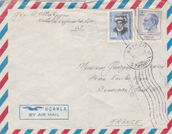 Turquie-1967-Lettre De BAYAZIT ISTAMBUL Pour BEAUCAIRE-30 (France)-timbres ....cachet - Briefe U. Dokumente