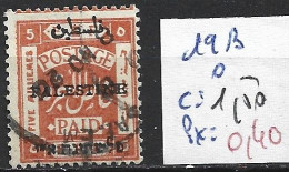 PALESTINE 19B Oblitéré Côte 1.50 € - Palestine