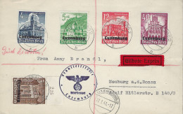 Luxembourg - Luxemburg -  Brief  Eilbote - Exprès 1941  Adressiert An Frau Anny Brandl , Neuburg - Covers & Documents