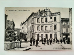 Cpa 07 Le Cheylard Rue De L Hôtel De Ville - Le Cheylard