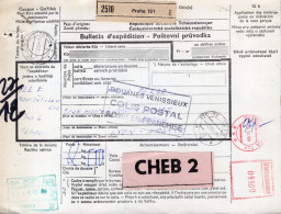 Cecoslovacchia (1989) - Bollettino Pacchi Via Di Superficie Per La Francia - Lettres & Documents