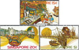 Singapur 225-227 (kompl.Ausg.) Postfrisch 1975 Szenen Aus Singapur - Singapur (1959-...)
