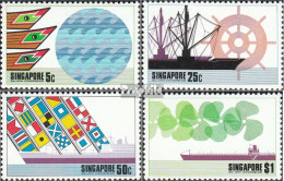 Singapur 228-231 (kompl.Ausg.) Postfrisch 1975 Häfen - Singapur (1959-...)
