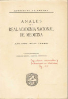 Anales De La Real Academia Nacional De Medicina. Año 1966. Tomo LXXXIII - Health & Beauty