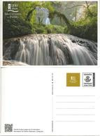 ENTERO POSTAL MONASTERIO DE PIEDRA NUEVALOS ZARAGOZA AGUA WATER CASCADA WATERFALL - 1931-....