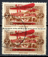 Réf 080 > GRAND LIBAN < PA N° 33 Ø < Variété Tenant à Normal E Sans Accent L Avec Point I Sans Point - Oblitéré Ø Used - Poste Aérienne