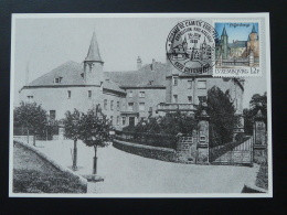 Carte Maximum Card Journée De L'amitié Chateau Castle Differdange Luxembourg 1989 - Cartes Maximum