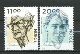 Norway - 2002 Writers - Johan Borgen & Nordahl Grieg. MNH** - Unused Stamps