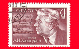 RUSSIA  - URSS - CCCP - Usato - 1983 - 80° Anniversario Della Nascita Di A.I. Khachaturian (1903-1978) - 4 - Oblitérés