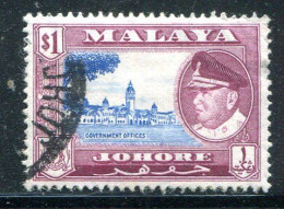 JOHORE- Y&T N°140- Oblitéré - Johore