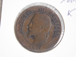 France 10 Centimes 1861 K (287) - 10 Centimes