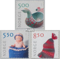 Norwegen 1389A-1391A (kompl.Ausg.) Postfrisch 2001 Kunsthandwerk - Unused Stamps