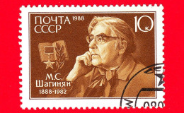 RUSSIA - Usato - 1988 - Centenario Della Nascita Di M.S. Shaginyan (1888-1982) - 10 - Gebruikt