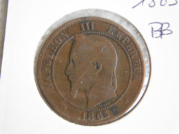 France 10 Centimes 1865 BB (295) - 10 Centimes