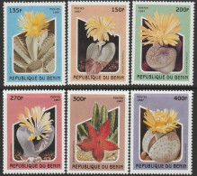 THEMATIC  FLORA:  CACTUS.     6v+MS    -  BENIN - Cactusses