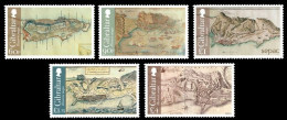 Gibraltar 2021 Yvertn° 2022-2026 Micheln° 2021-2025 *** MNH SEPAC Historic Maps ,Cartes Historiques Landkaarten - Gibraltar