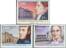 Irland 1520-1522 (kompl.Ausg.) Postfrisch 2003 Irischer Aufstand Von 1803 - Unused Stamps