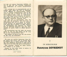 Doodsprentje Frans Devriendt, Stichter Boekhandel Devriendt - Internationale Boekhandel Oostende 1894-1960 - Religion & Esotérisme