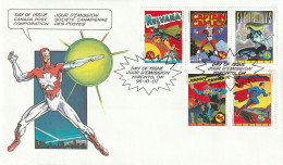 1995, FDC Unused, Comic Characters - Postcards - Used