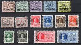 1931 Vaticano Pacchi Postali N. 1 - 15 Completa Con Espressi Serie Integra MNH** Sassone 150 Euro - Parcel Post