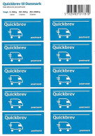DENMARK, 2020, Unfolded Booklet 10x Quickbrev (inland) - Booklets