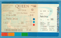 QUEEN + PAUL RODGERS - PalaLottomatica, Roma (Italy) - 4 Aprile 2005 - Tickets De Concerts