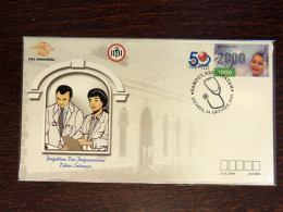 INDONESIA SPECIAL COVER AND CANCELLATION 2000 YEAR DOCTORS OF INDONESIA HEALTH MEDICINE STAMPS - Indonesia