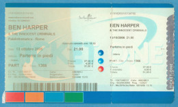 Q-4500 * BEN HARPER & The Innocent Criminals - PalaLottomatica, Roma (Italy) - 13 Ottobre 2006 - Concerttickets