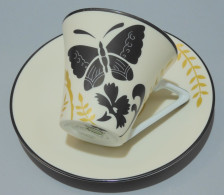 -JOLIE TASSE & SOUS TASSE PORCELAINE LIMOGES PHILIPPE DESHOULIERES KIMONO    E - Limoges (FRA)