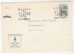 1959 Kuopio HERATTAJAJUHLAT SPIRITUAL Event COVER Religion Finland Stamps - Cristianismo