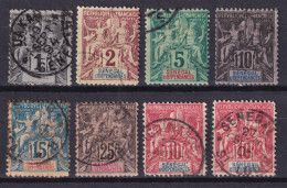 Senegal, 1892-1901 Lote De Sellos, Distintos Valores - Oblitérés